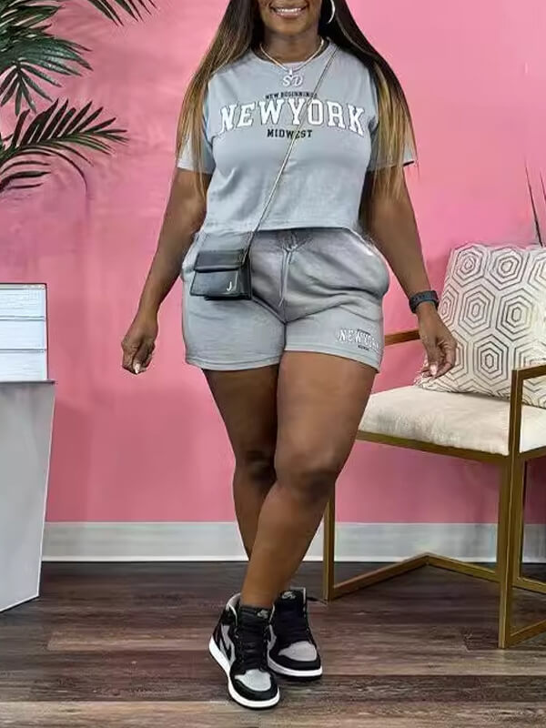 Ensemble t-shirt et short avec logo