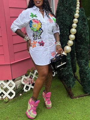 Indiebeautie – Hemdkleid mit Nieten