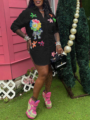 Indiebeautie – Hemdkleid mit Nieten