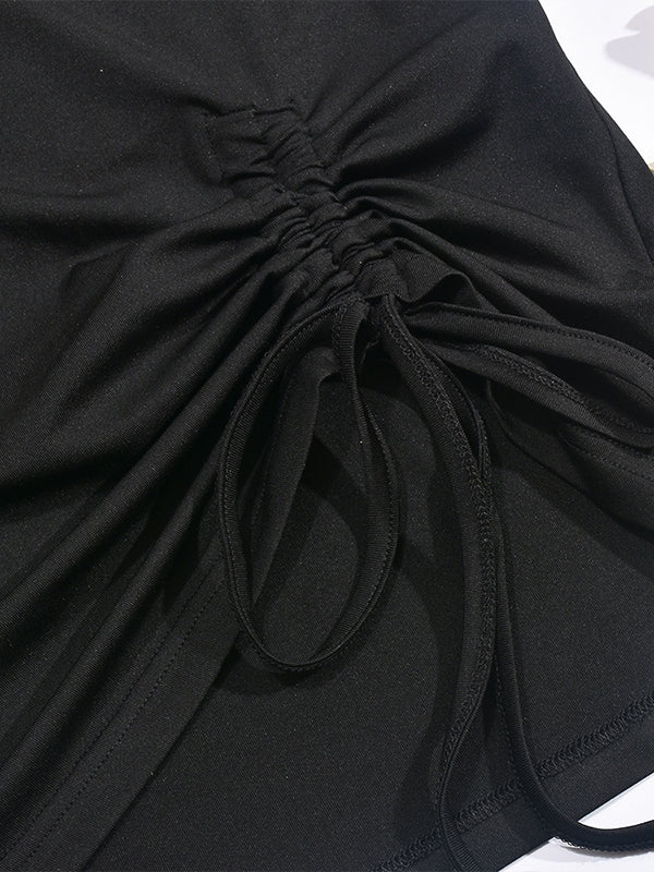 T-shirt clouté en forme de cœur