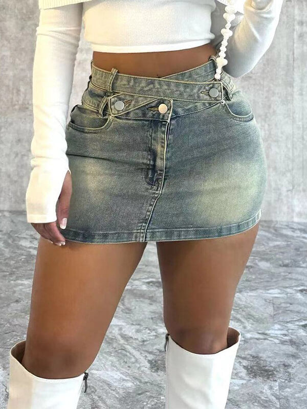 Jeans-Minirock