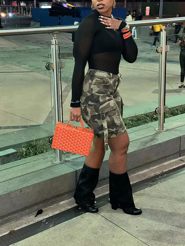 Bermuda cargo camouflage