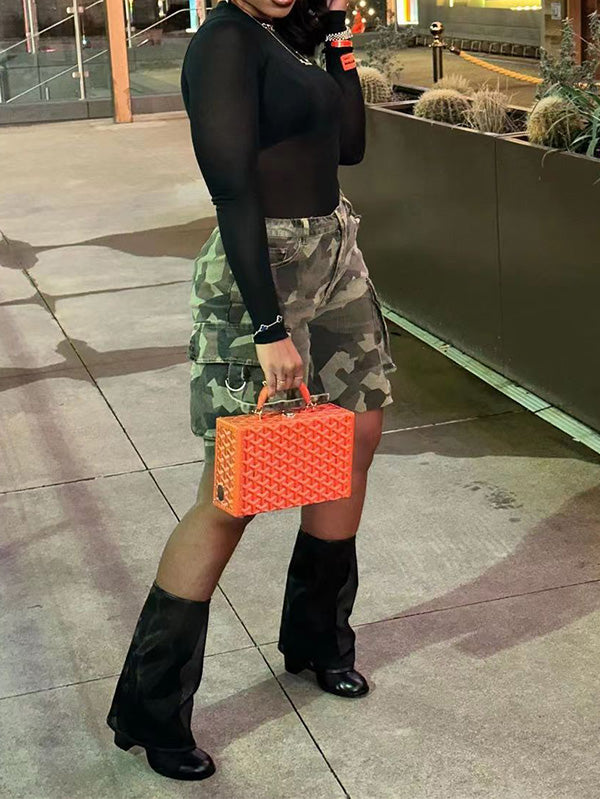 Bermuda cargo camouflage