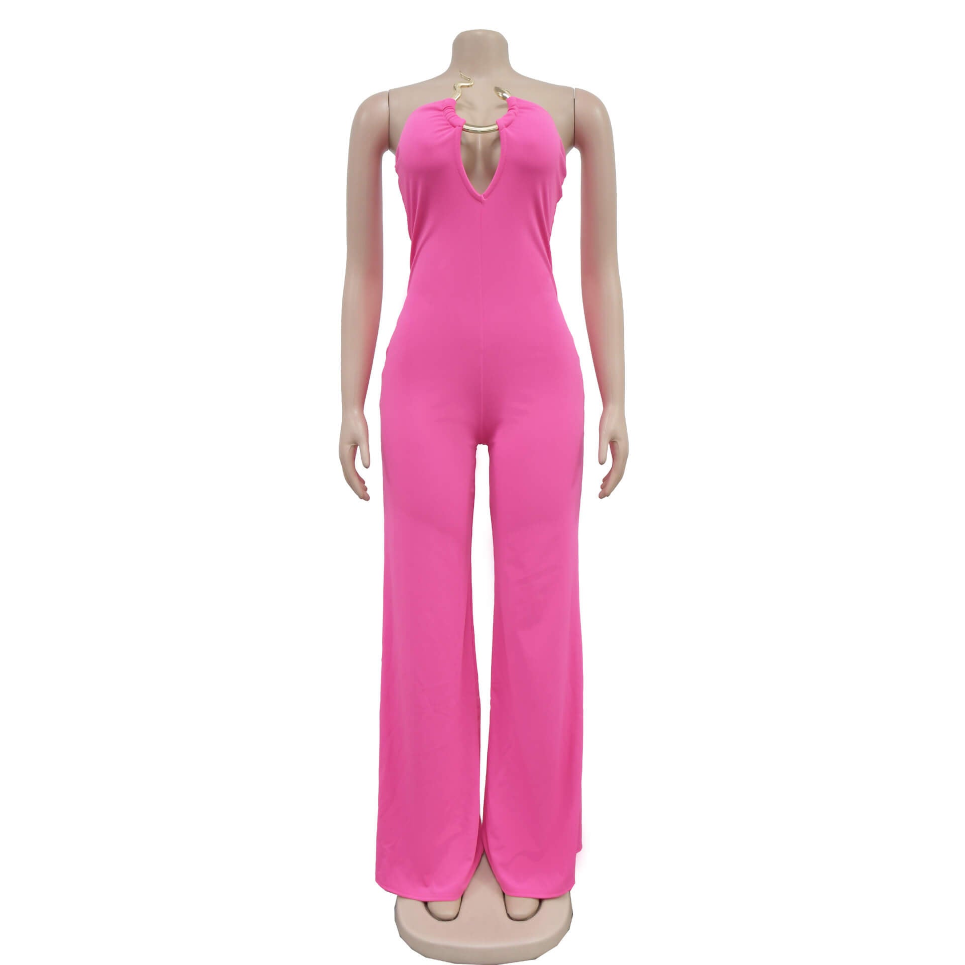 Indiebeautie Strapless Wide-Leg Jumpsuit