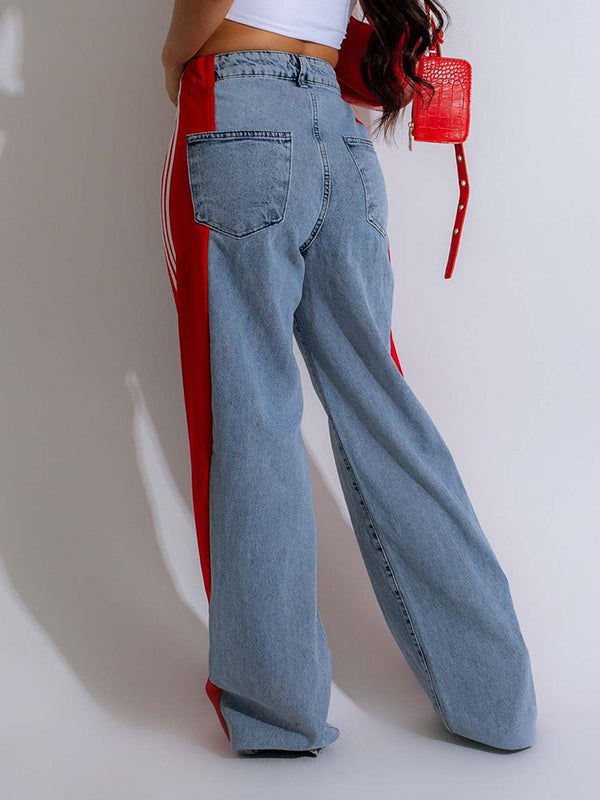 Jeans mit Seitenstreifen