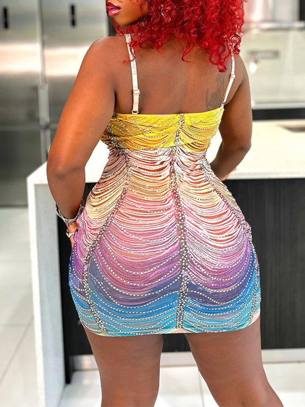 Camisole-Kleid mit Nieten