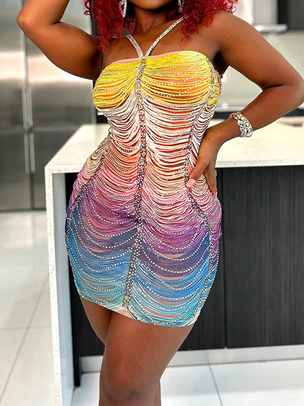 Camisole-Kleid mit Nieten