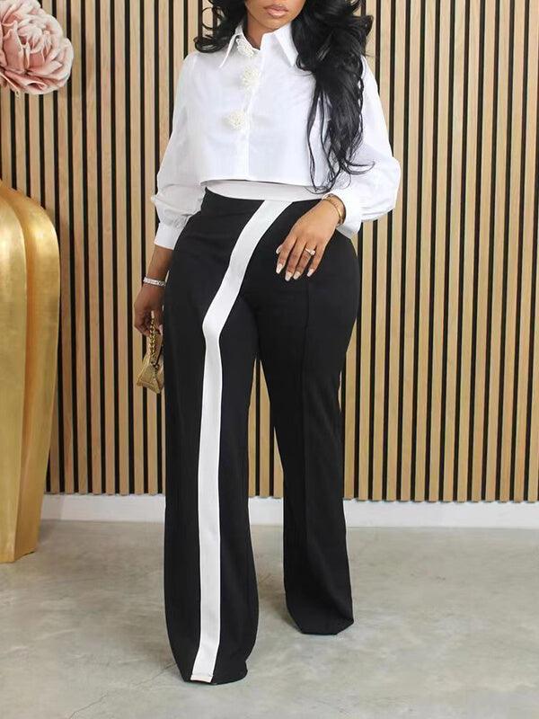 Zweifarbige Kombihose