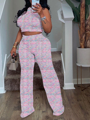 Indiebeautie – Bedrucktes Tanktop und Hosen-Set