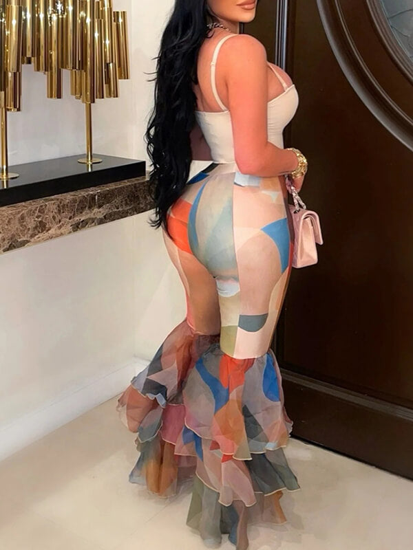 Bedruckte Schlaghose