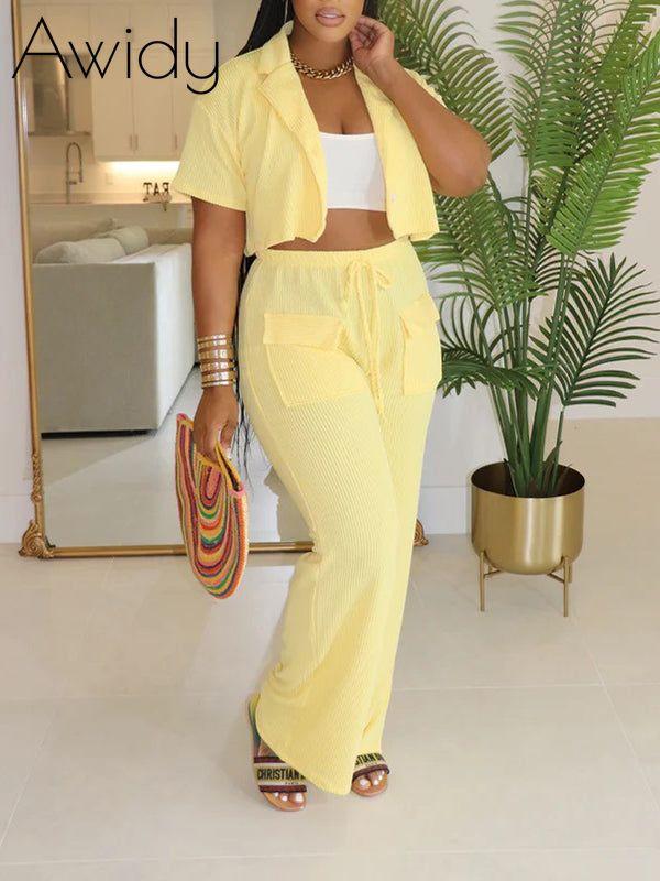 Solid Shirt & Pants Set--Clearance