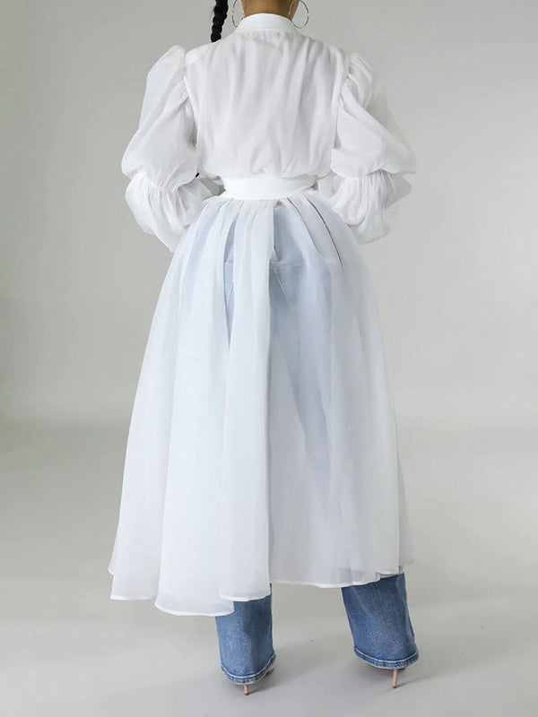 Haut tunique combiné zippé sur le devant