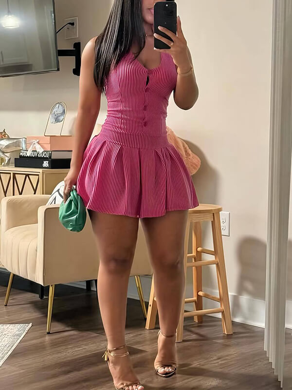 Robe boutonnée à licou