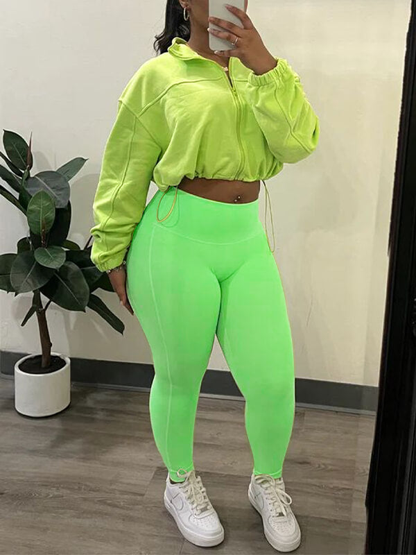 Ensemble veste et pantalon zippés