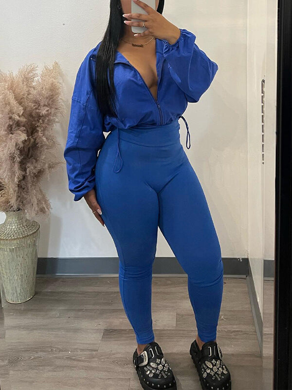 Ensemble veste et pantalon zippés