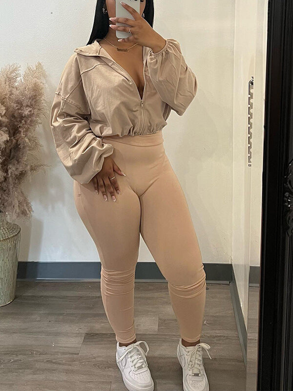 Ensemble veste et pantalon zippés