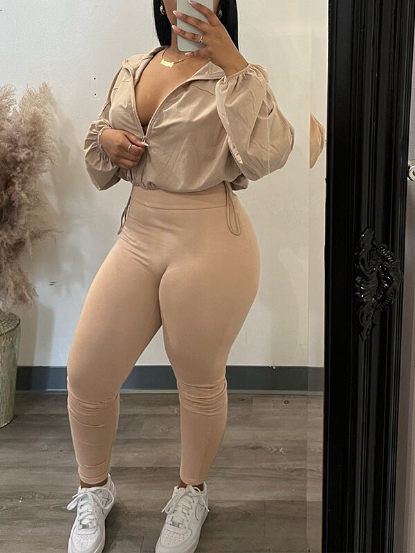 Ensemble veste et pantalon zippés