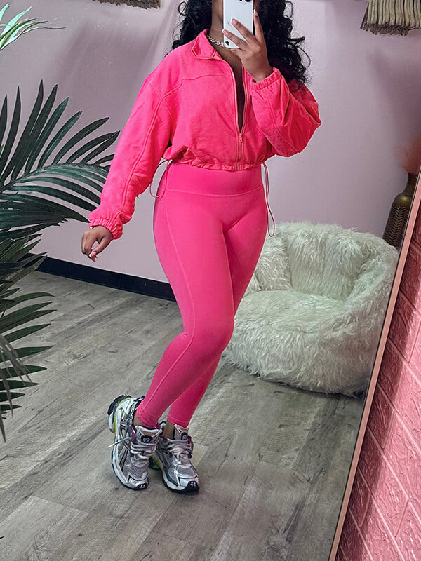 Ensemble veste et pantalon zippés