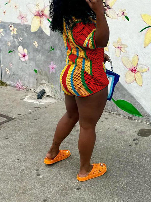 Indiebeautie Stripe Knit 2PC Set