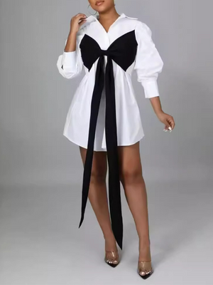 Hemdkleid mit Schleife – Ausverkauf