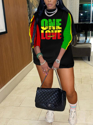 Bedrucktes Kleid – Ausverkauf