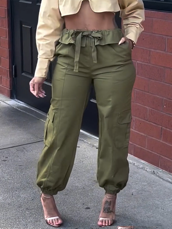 Tied Cargo Pants--Clearance