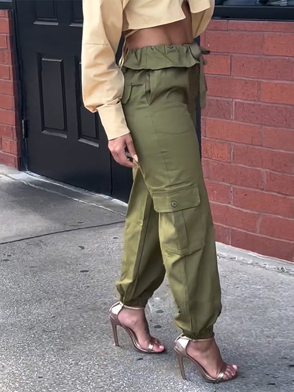 Indiebeautie – Cargohose mit Bindeband