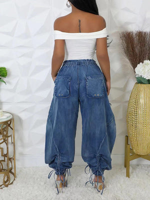 Indiebeautie Cargo-Jeans mit Kordelzug