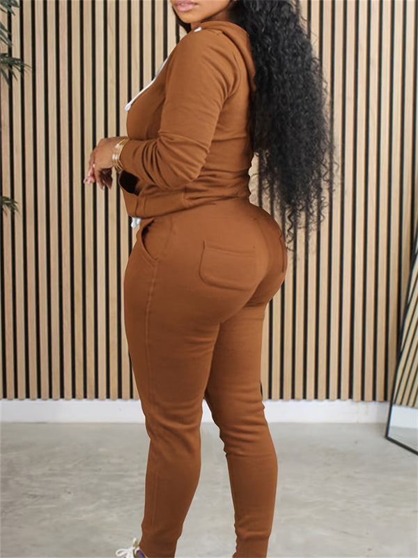 Ensemble sweat à capuche et pantalon zippés - Liquidation