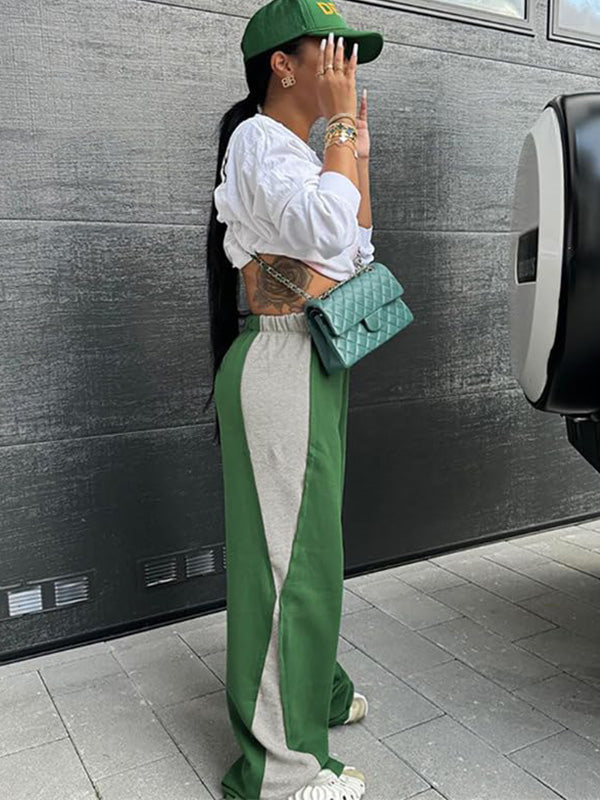 Two-Tone Combo Sweatpants