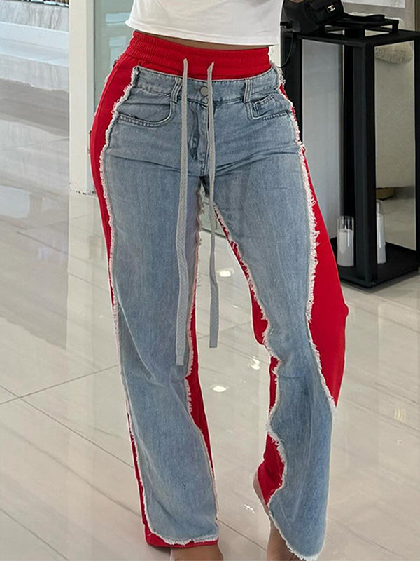 Indiebeautie – Zweifarbige Kombi-Jeans