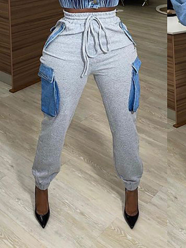 Pantalon cargo en denim