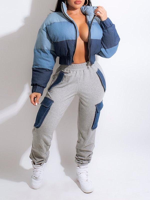 Pantalon cargo en denim