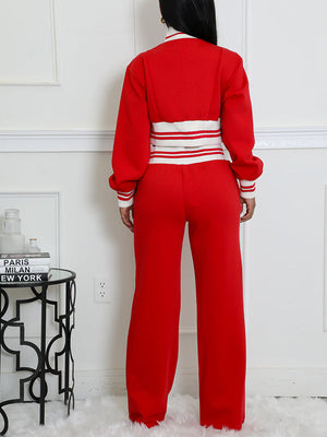 Two-Tone Jacket & Pants Set--Clearance