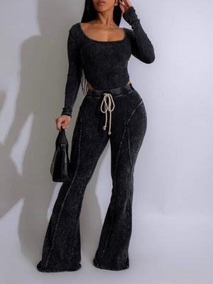 Indiebeautie – Bedrucktes Bodysuit- und Hosenset