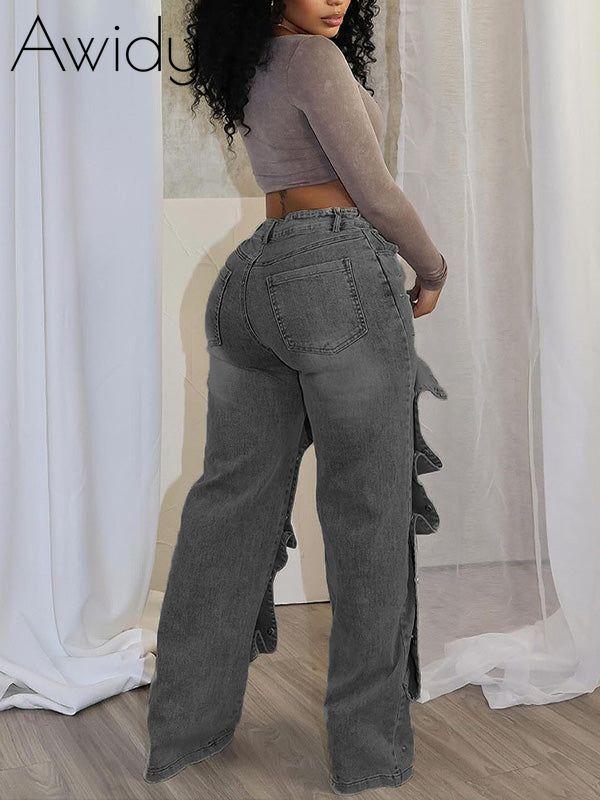 Detachable Button Jeans