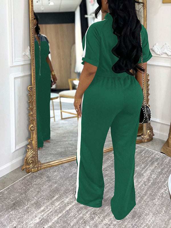 Indiebeautie Denim-Combo-Jumpsuit mit Reißverschluss vorne