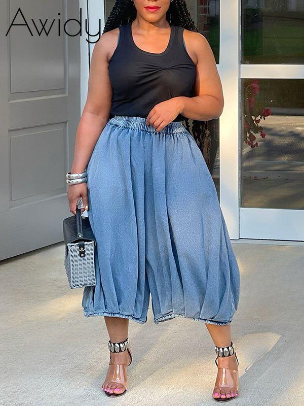 Wide Leg Cropped Jeans