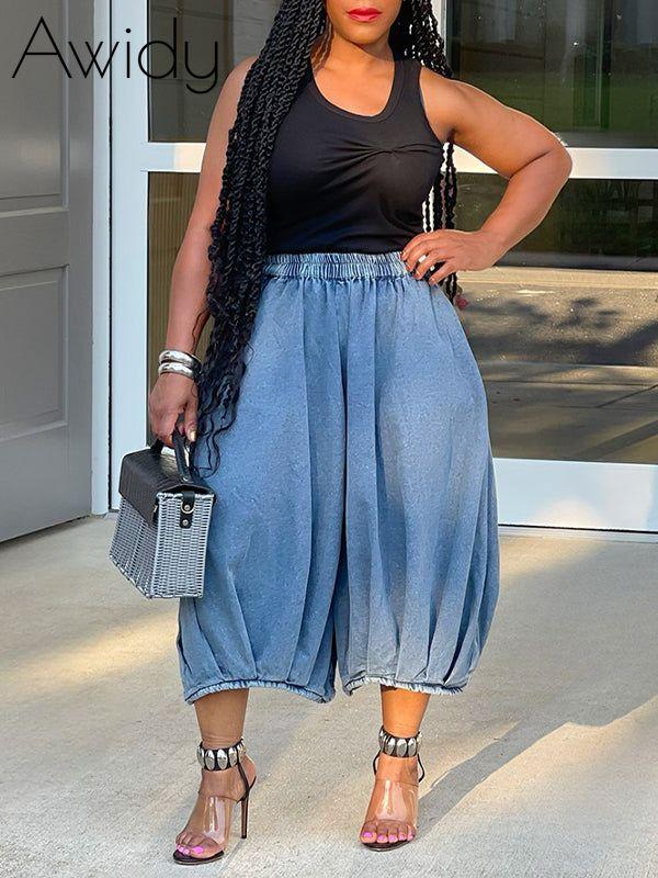 Wide Leg Cropped Jeans