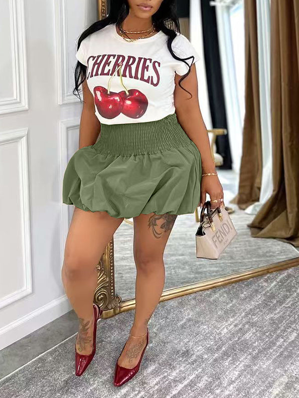 Smocked Bubble Skirt--Clearance