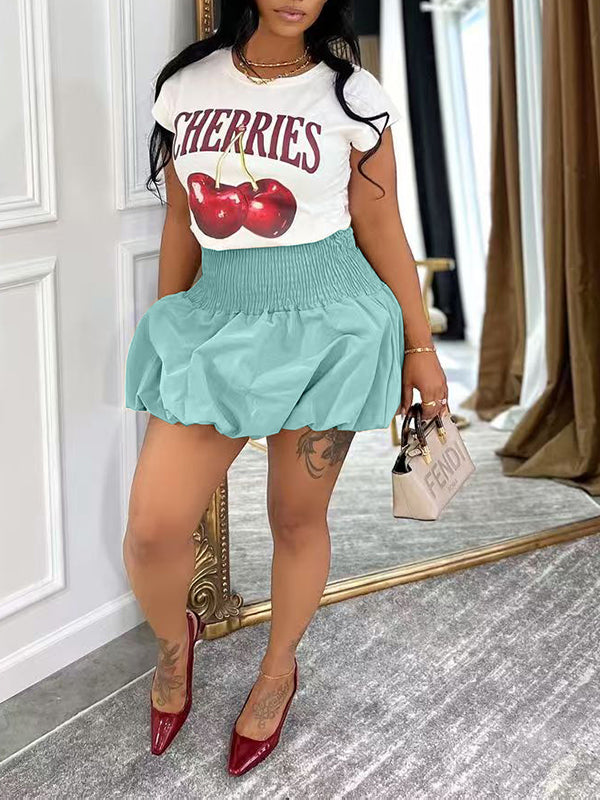 Smocked Bubble Skirt--Clearance