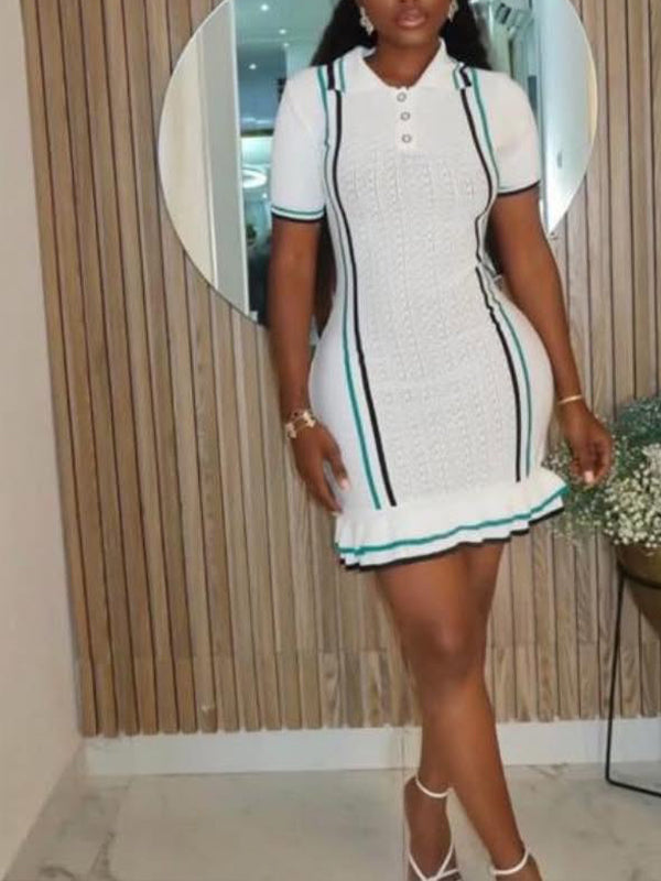 Robe polo en tricot Indiebeautie