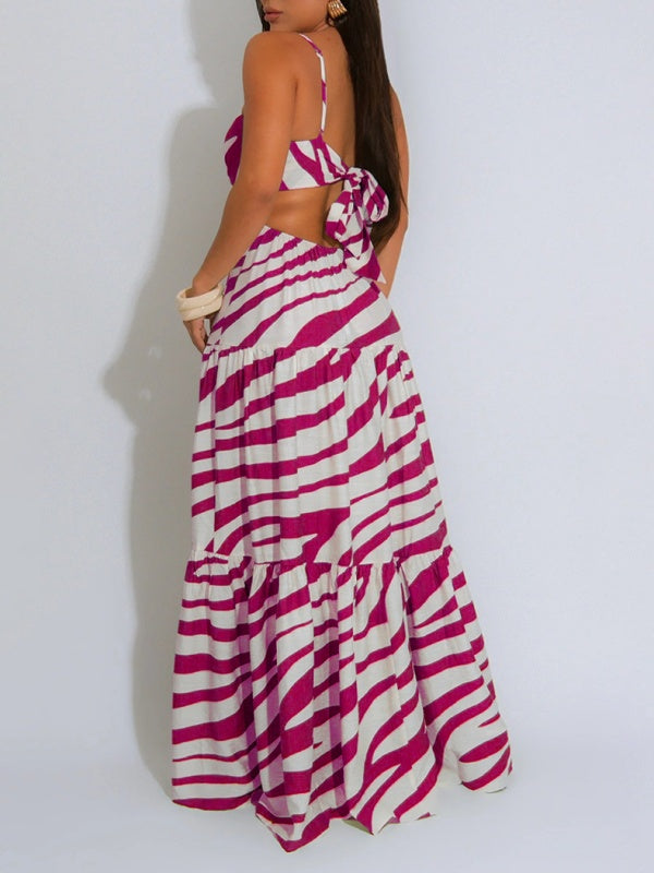 Indiebeautie – Bedrucktes Camisole-Kleid mit Rüschen