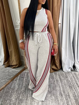 Stripe Tank Top & Pants Set