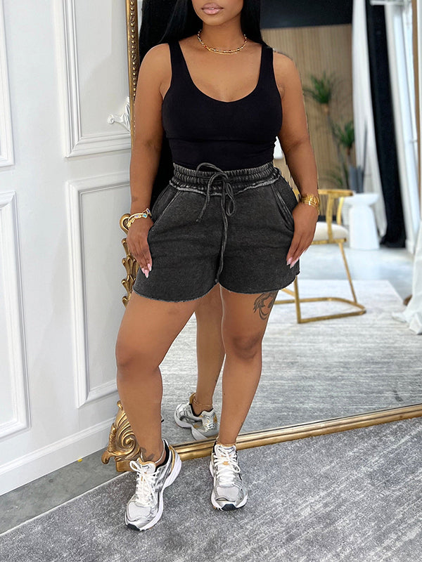 Ensemble débardeur et short délavé Indiebeautie