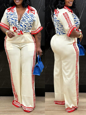 Printed Shirt & Pants Set