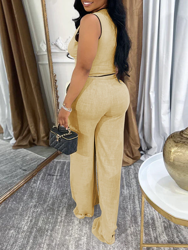 Indiebeautie Piping Vest & Pants Set