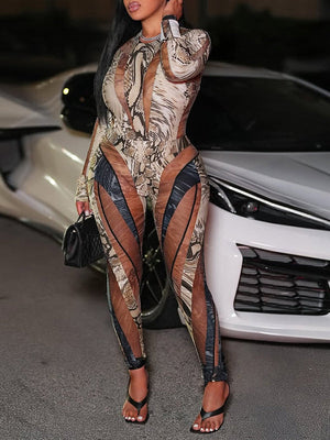 Bedrucktes Body- und Hosenset