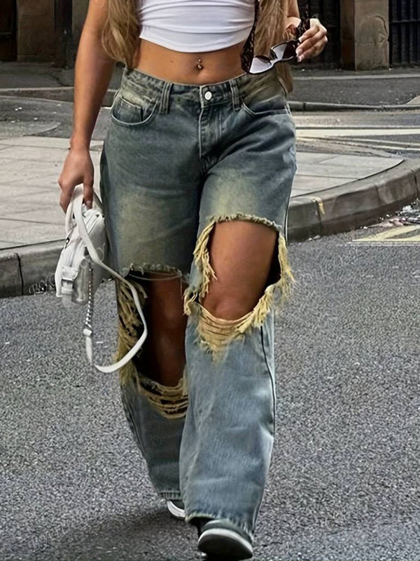 Cutout Jeans