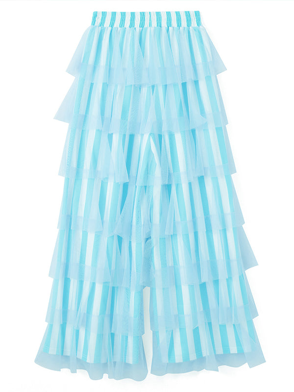 Tiered Sheer Pants